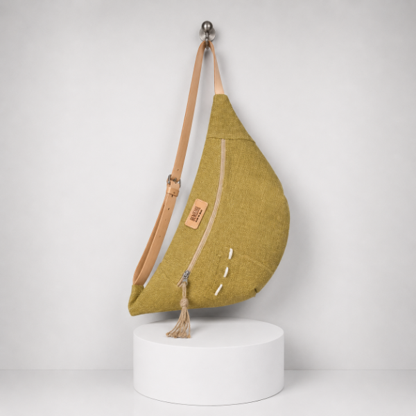 Producto - Bandolera Lisa Mostaza