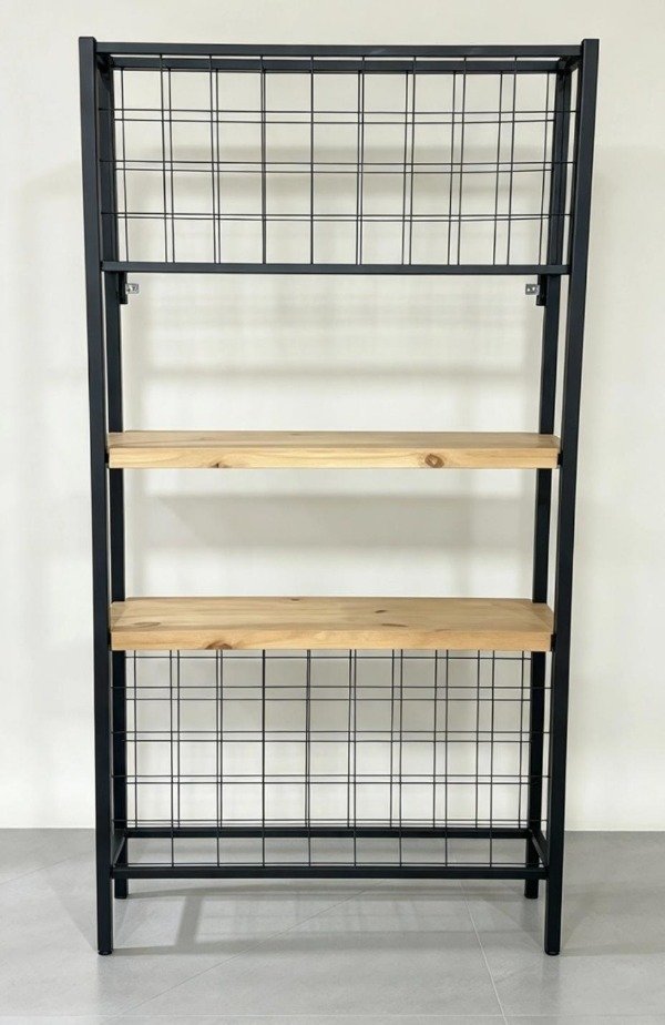 Producto - Bodega estanteria hierro/malla metalica y estantes 90x30x190 - 2