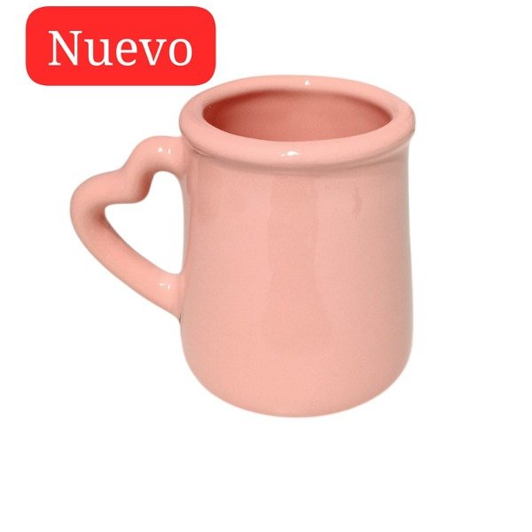 Producto - Mate rosa asa corazon