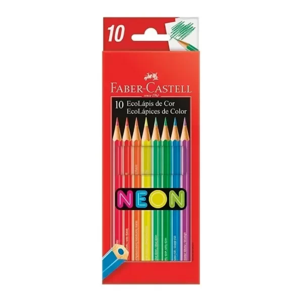 Producto - Lápices de color Faber Castell Neón x 10 u