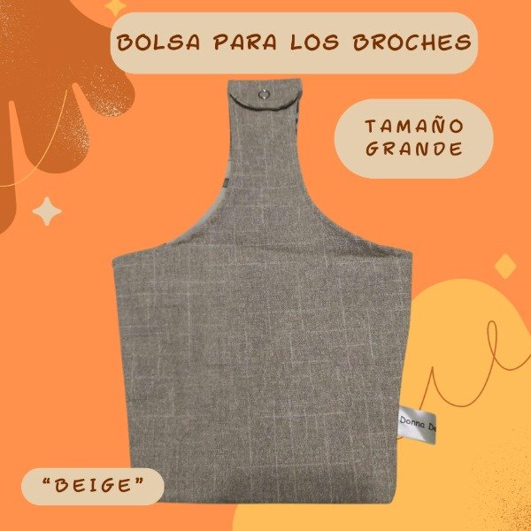Producto - Bolsa para los Broches "Beige"