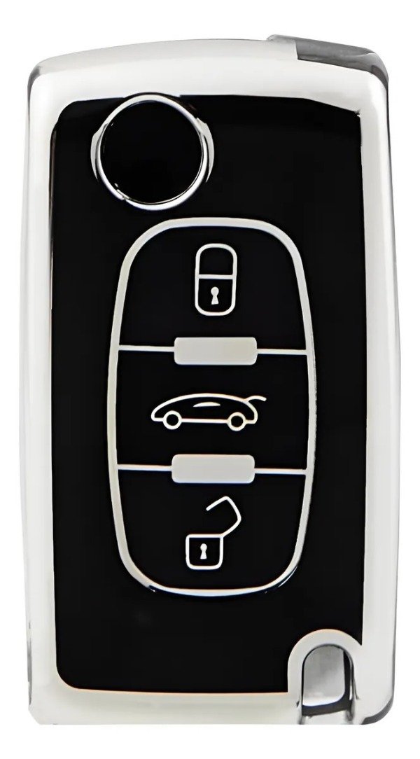 Producto - FUNDA TPU VIRA PLATEADA CITROEN 3 BOT AIRCROSS C4 C5