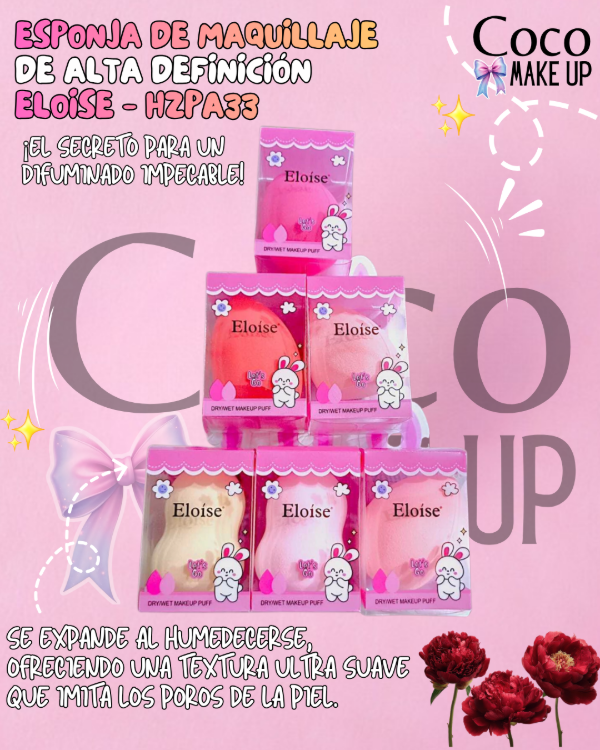 Producto - ESPONJA DE MAQUILLAJE DE ALTA DEFINICIÓN - ELOISE - HZPA33