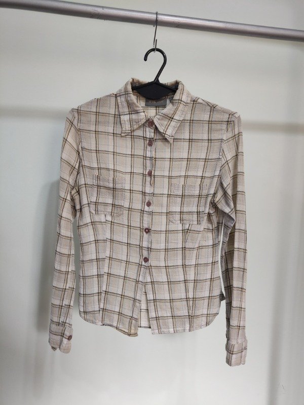 Camisa cuadrille mango