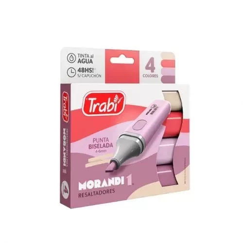 Producto - Resaltadores Trabi Morandi 1 x 4 unid