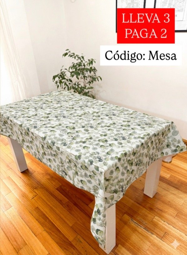 Producto - Mantel IMPERMEABLE SOFT - Eucalipto