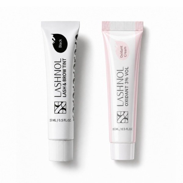 Producto - KIT TINTE NEGRO + OXIDANTE - LASHNOL - 1