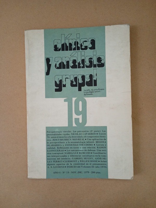 Producto - Clínica y análisis grupal #19 - Caparros Biurrun Monreal - Nov Dic 1979