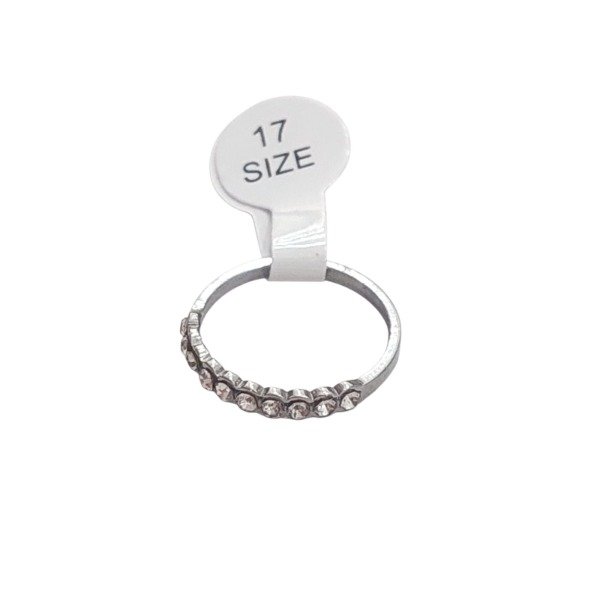 Producto - Anillo Acero quirurjico Diamantes finos strass