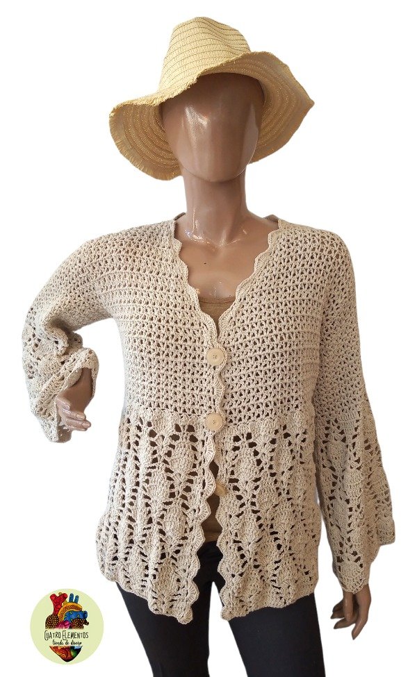 Producto - Campera clásica natural - 7
