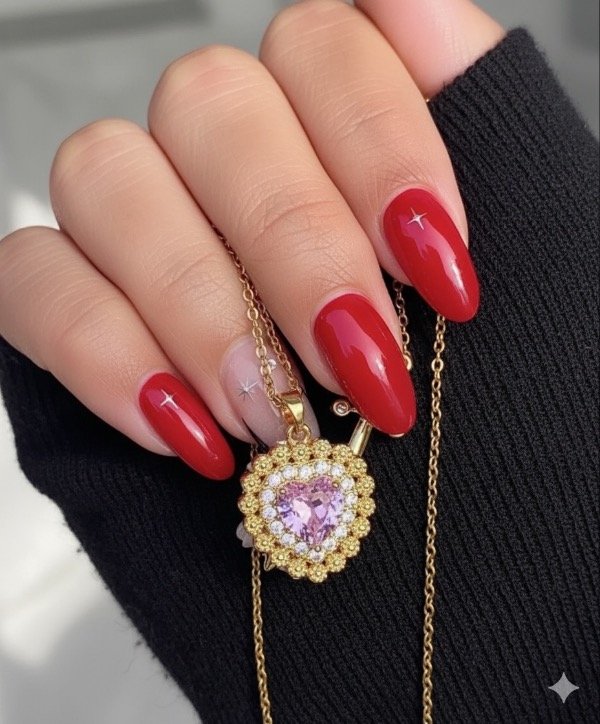 Producto - Collares Corazón y Daga Dorado