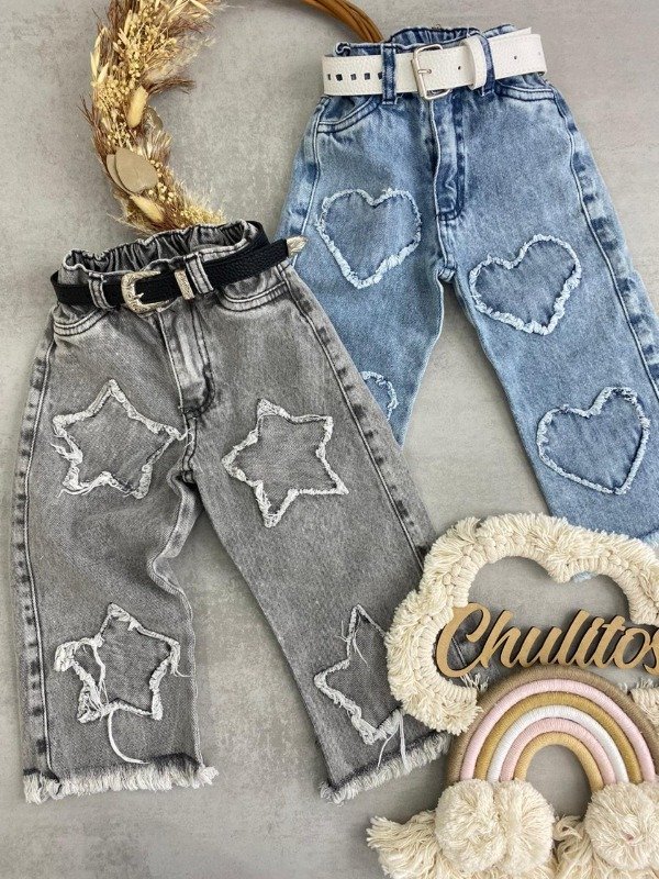 Producto - Jean beba gris con estrella