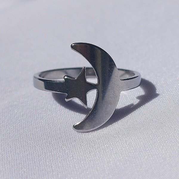 Producto - anillo luna y estrella