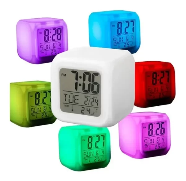 Producto - RELOJ CUBO DESPERTADOR JS-9281