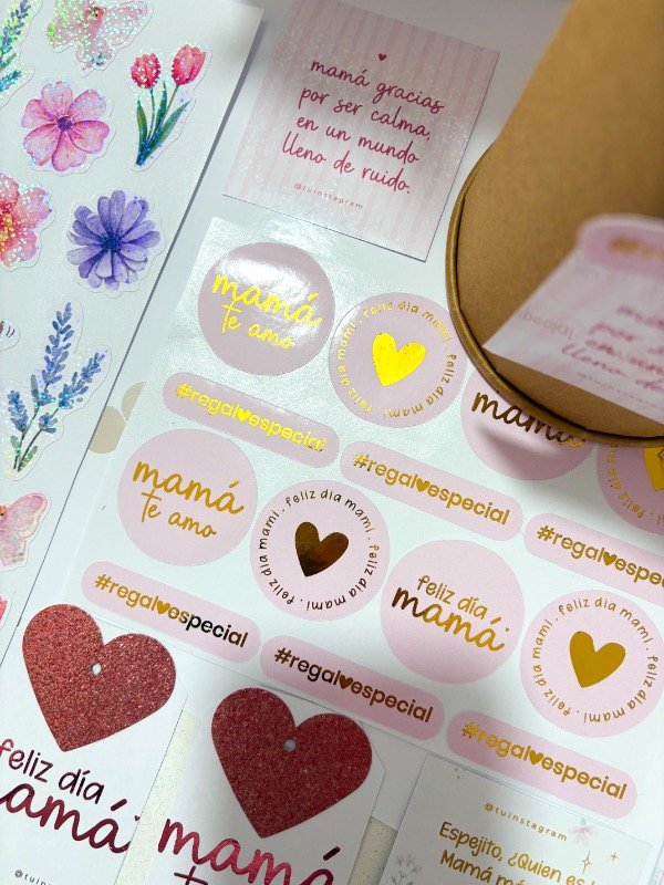 Producto - Sticker Holo Pink Mamá - 0