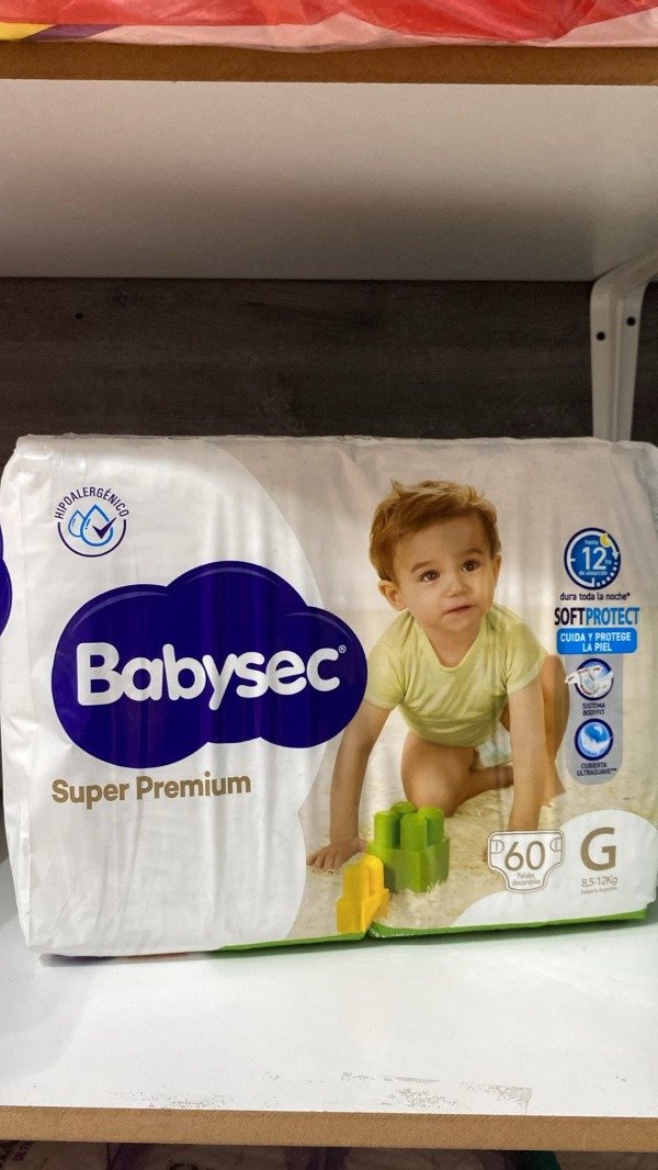 Producto - PAÑALES BABYSEC SUPER PREMIUM PACK AHORRO DEL G AL XXG