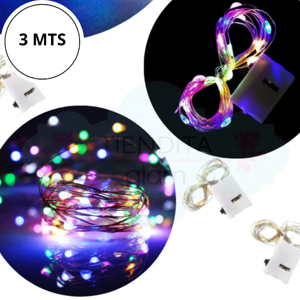 Producto - TIRA ALAMBRE LED MULTICOLOR 3 MTS