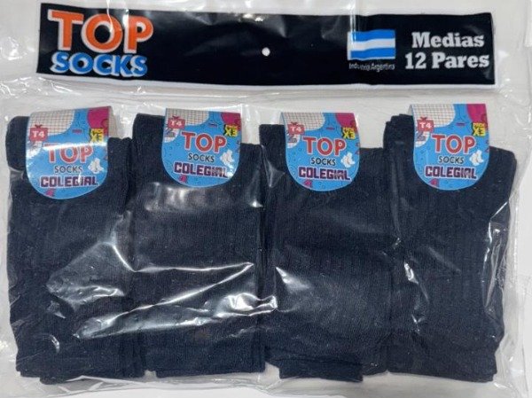 Producto - MEDIAS TOP T.4 COLEGIALES PACK X 12