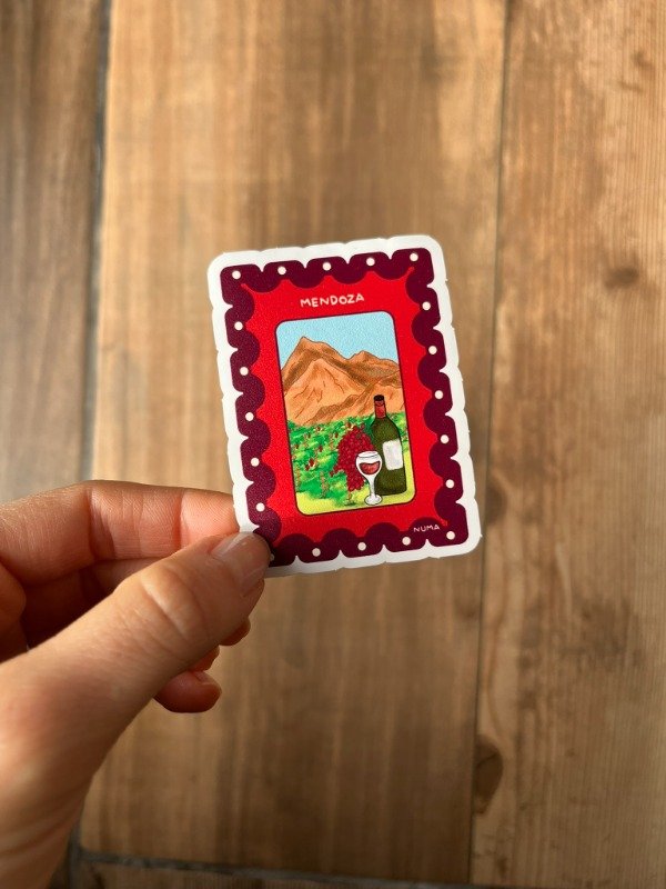 Producto - Sticker vinilo blanco MENDOZA