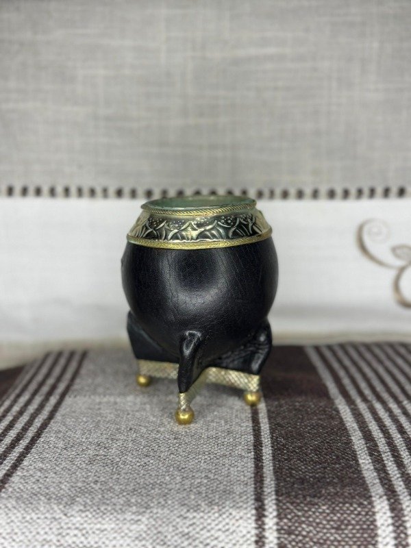 Producto - Mate torpedo DOBLE BRONCE base bolitas