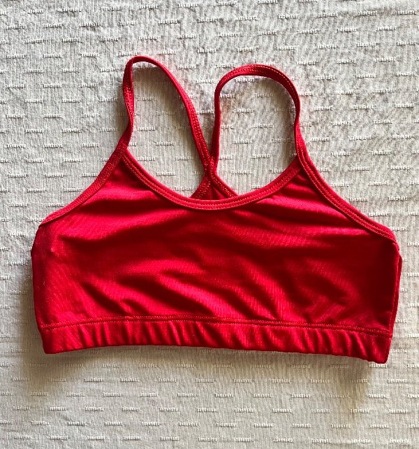 Producto - Top tiras finas ROJO caramelo