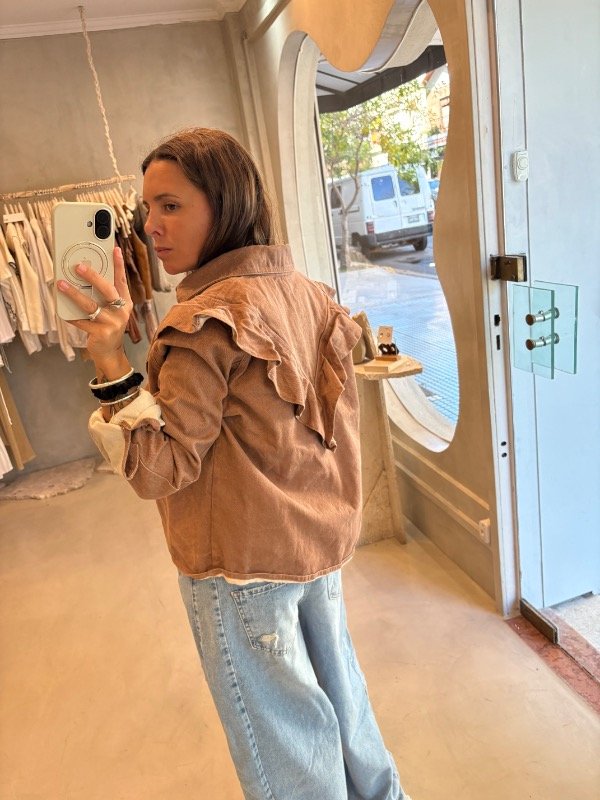 Producto - Campera Volados Marrón