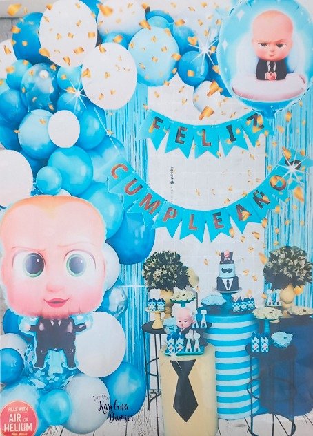 Producto - Set de Globos Jefe en Pañales y Deco Party