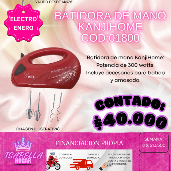 Producto - BATIDORA DE MANO KANJI HOME COD 01800