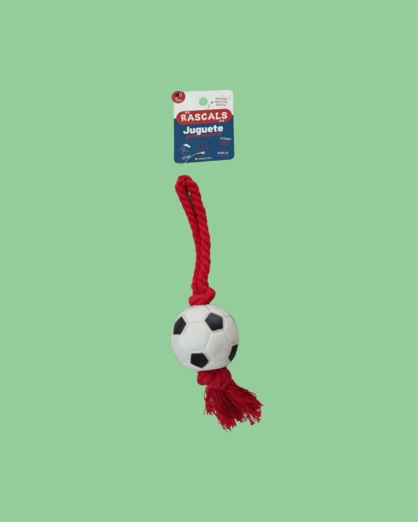 Producto - Soga Tirador con Pelota de Goma Rascals