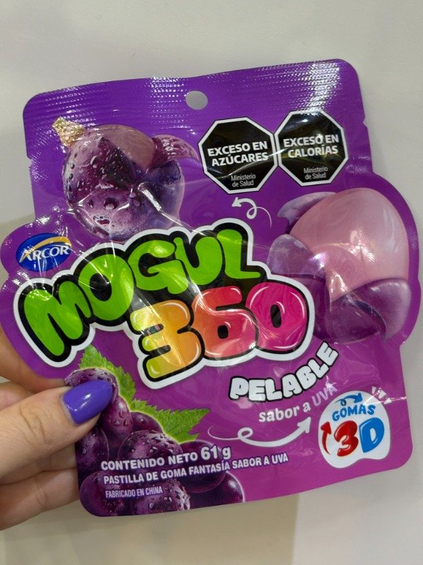Producto - Gomitas Mogul 360 Pelable Sabor Uva 61gr