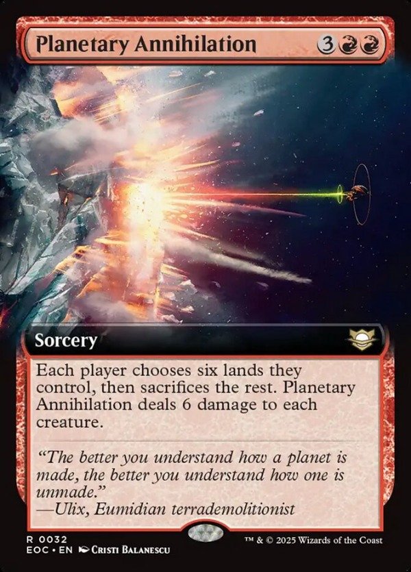 Producto - Planetary Annihilation #32 Extended  Edge of Eternities Commander