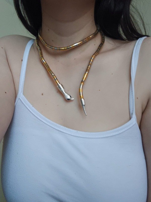 Producto - Collar vibora dorado