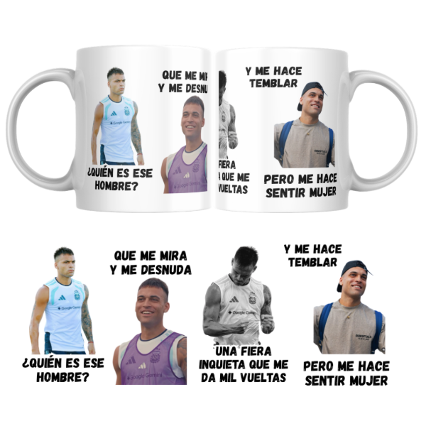 Producto - Taza - Quien es ese hombre (lautaro martinez) - 0
