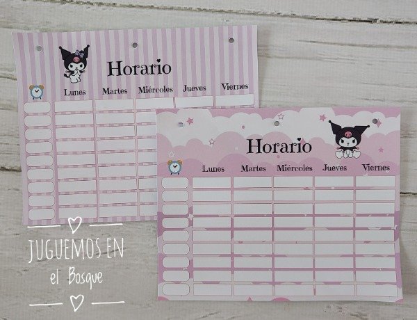 Producto - Horario