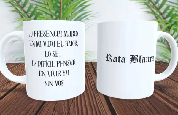 Producto - Taza - Rata Blanca frase 7