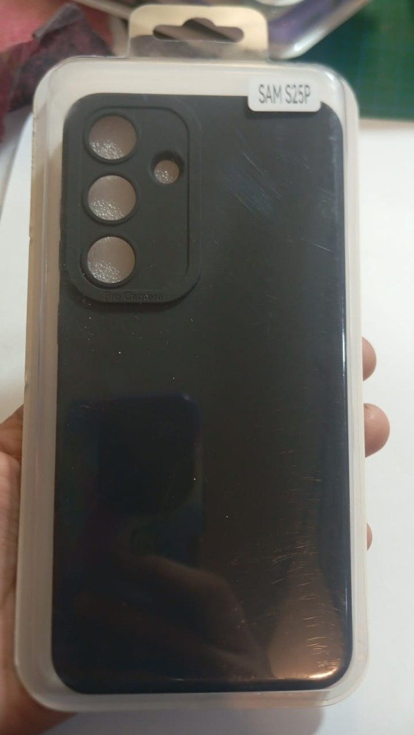 Producto - Funda Silicone Case Negro para Samsung S25 Plus