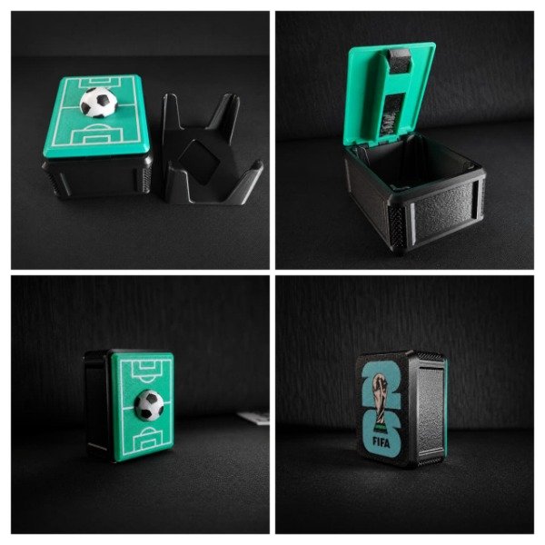 Producto - CAJITA PORTA FIGURITAS CANCHA DE FUTBOL