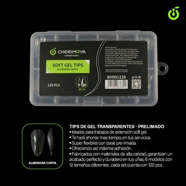 Producto - CHERIMOYA TIPS SOFT GEL ALMENDRA CORTA