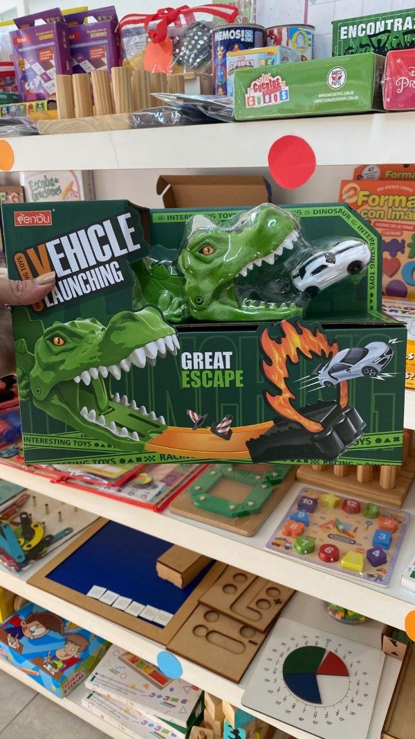 Producto - Pista lanzador de autos dinosaurios- Wi
