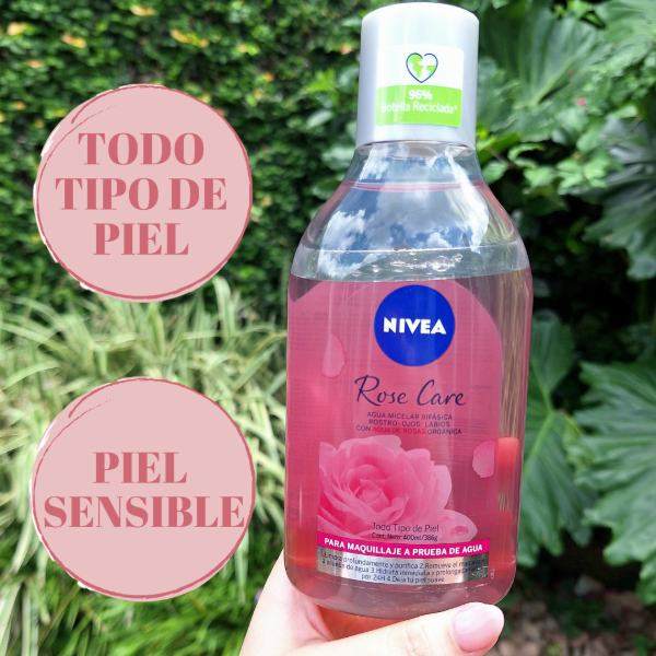 Producto - Agua Micelar Bifásica Rose Care - con Agua de Rosas - x400ml - Nivea