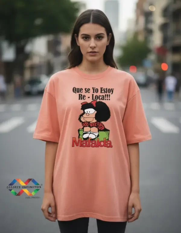 Producto - REMERA - MAFALDA -ALGODON OVERSIZE TALLE XXL - 0