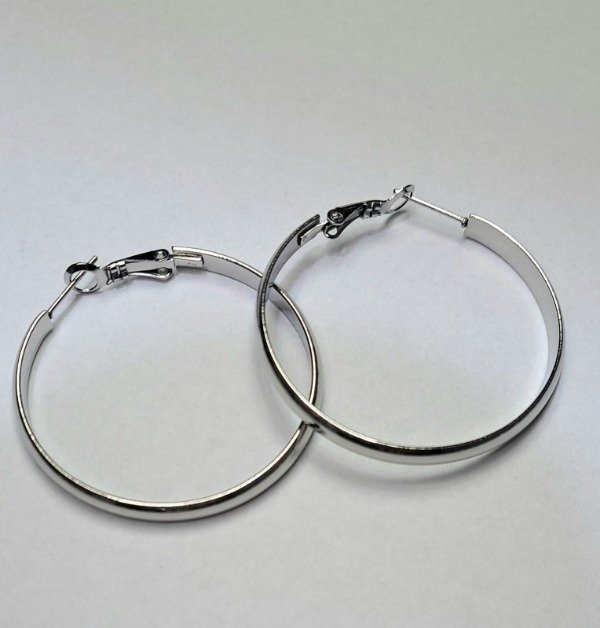 Producto - Argollas Brook plateadas