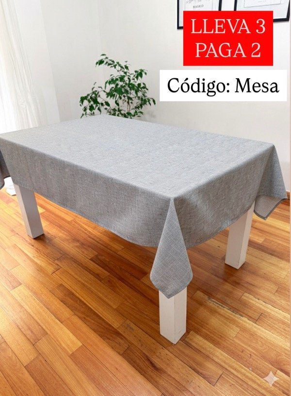 Producto - Mantel IMPERMEABLE SOFT - Cemento