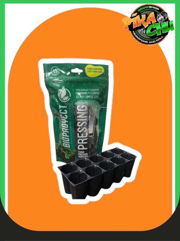 Producto - Jiffy Turba Prensada c/ Bandeja x15 BIOPROYECT