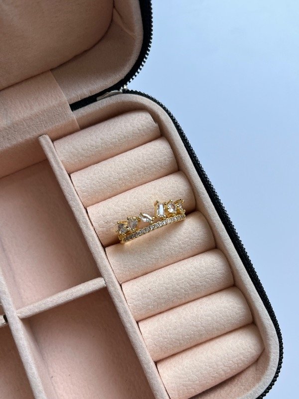 Producto - Anillo Corona Strass Regulable