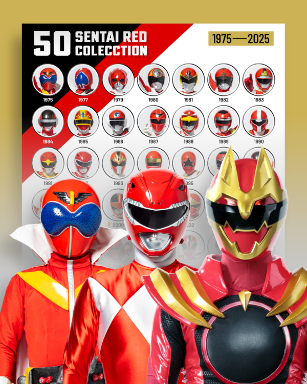 Producto - Poster / Power Rangers 50 Sentai Red Collection