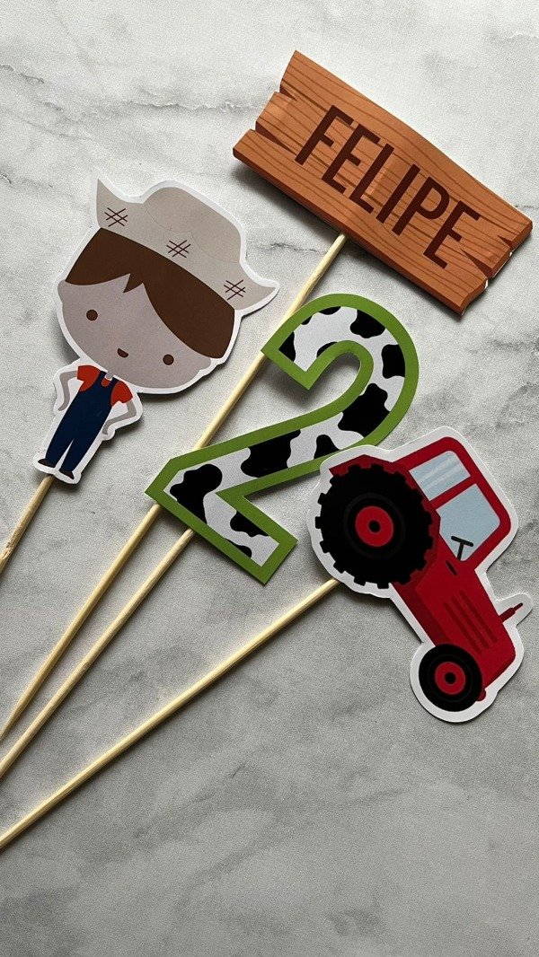 Producto - Toppers Multifunción Para Cupcackes o Torta Personalizados