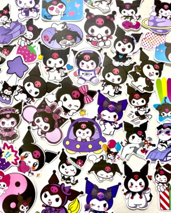 Producto - Pack de 10 stickers, Kuromi