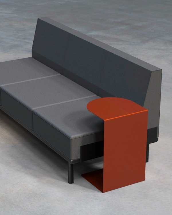 Producto - Mesa C - mesa de arrime metálica de apoyo - 4