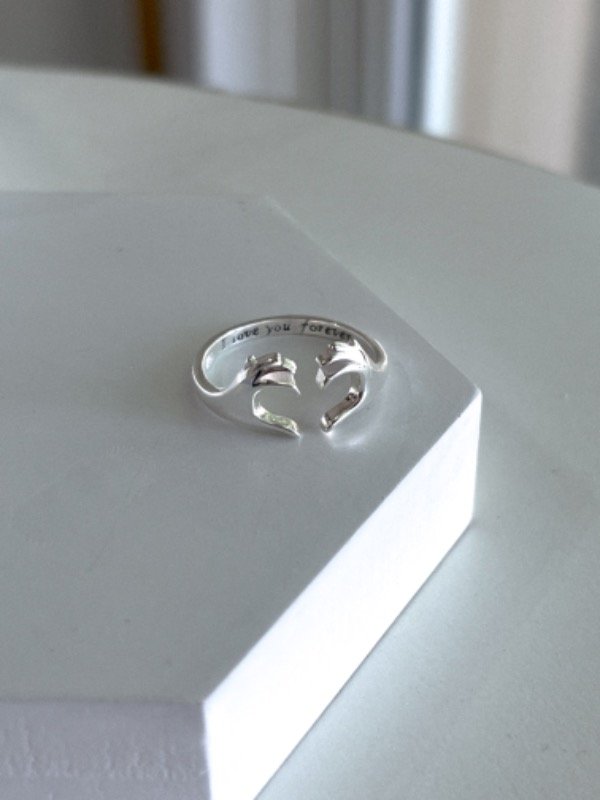 Producto - Anillo abrazo corazón grabado